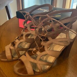 Strappy heel sandals. Charlotte Russe. Size 9